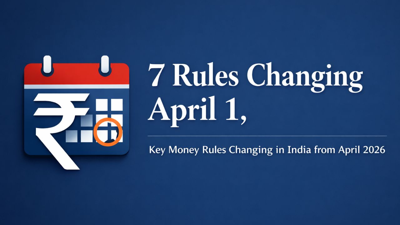 7 government money rules changing from April 1 2026 in India affecting bank accounts taxes and payments