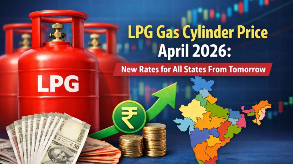 LPG gas cylinder price April 2026 city wise domestic and commercial rates in India