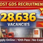 India Post GDS recruitment 2026 for 28636 vacancies 10th pass no exam merit based selection