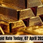 Gold price today April 7 2026 showing 24K and 22K rates across major Indian cities