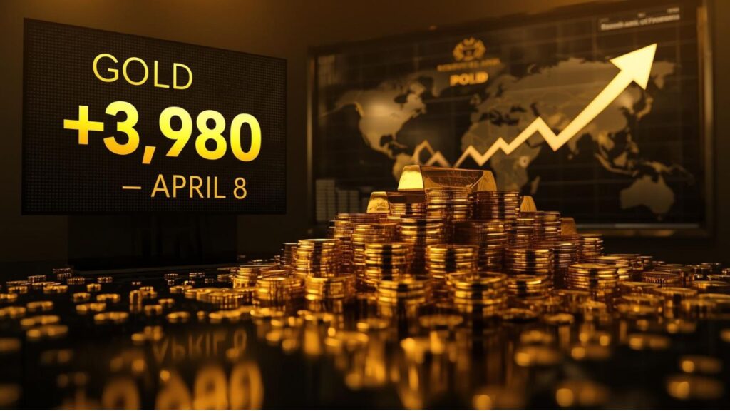 Gold price today April 8 2026 showing 24K gold at rupees 1,53,820 per 10 grams after RBI holds repo rate at 5.25 percent