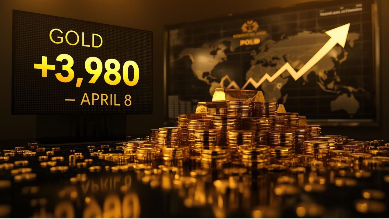 Gold price today April 8 2026 showing 24K gold at rupees 1,53,820 per 10 grams after RBI holds repo rate at 5.25 percent