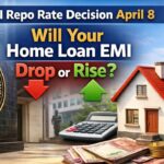 RBI repo rate decision April 8 2026 showing impact on home loan EMI and FD rates