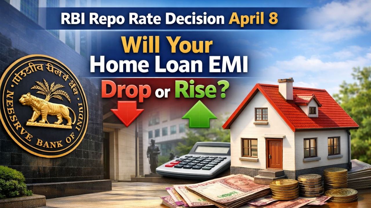 RBI repo rate decision April 8 2026 showing impact on home loan EMI and FD rates