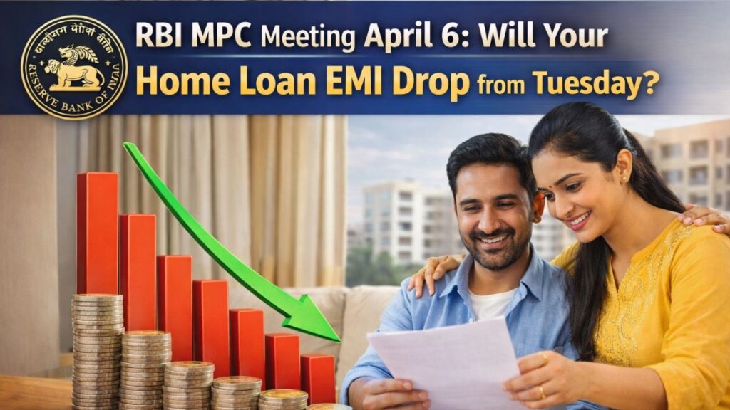 RBI MPC Meeting April 6: Will Your Home Loan EMI Drop from Tuesday? RBI Governor Sanjay Malhotra speaking at the MPC Meeting in April 2026 regarding Repo Rate and Home Loan EMI changes.