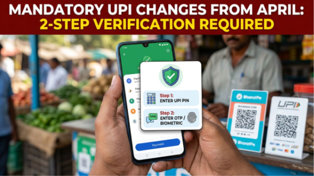 UPI two step verification mandatory from April 2026 under new RBI digital payment security rule