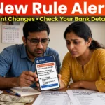Bank customer looking at mobile phone showing RBI loan EMI and interest rate disclosure updates